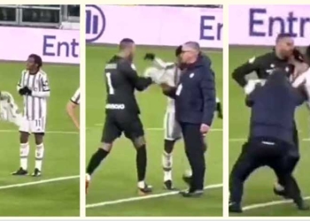 El video completo de la pelea entre Cuadrado y Handanovic