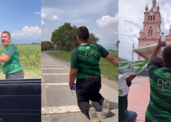 Se fue de rodillas hasta Buga «para que el Cali no descienda»