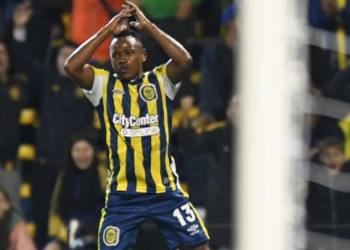 Recordemos: el primer gol de Jáminton Campaz en Rosario Central y festejo a lo CR7