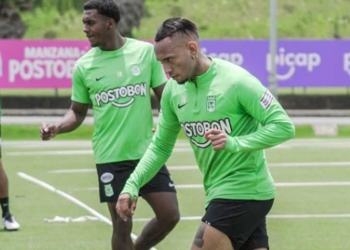 La foto viral de Jarlan en el entrenamiento de Atlético Nacional