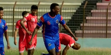 Primer partido de Johan Arango en Bangladesh, ¡primer gol!