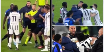 ¡Uy, Cuadrado! Discusión con Lukaku ¿y puñetazo a Handanovic?