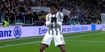 Video: ¡El gol de Cuadrado al Inter en la semifinal de Copa Italia!