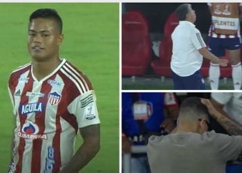 Chino Sandoval, Juanfer, Bolillo: ¡Las imágenes del insólito penalti de Junior al minuto 100!