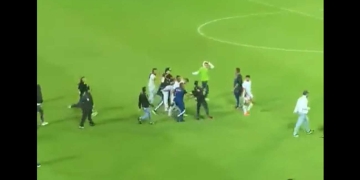 Video: el momento de la agresión a un jugador de Once Caldas