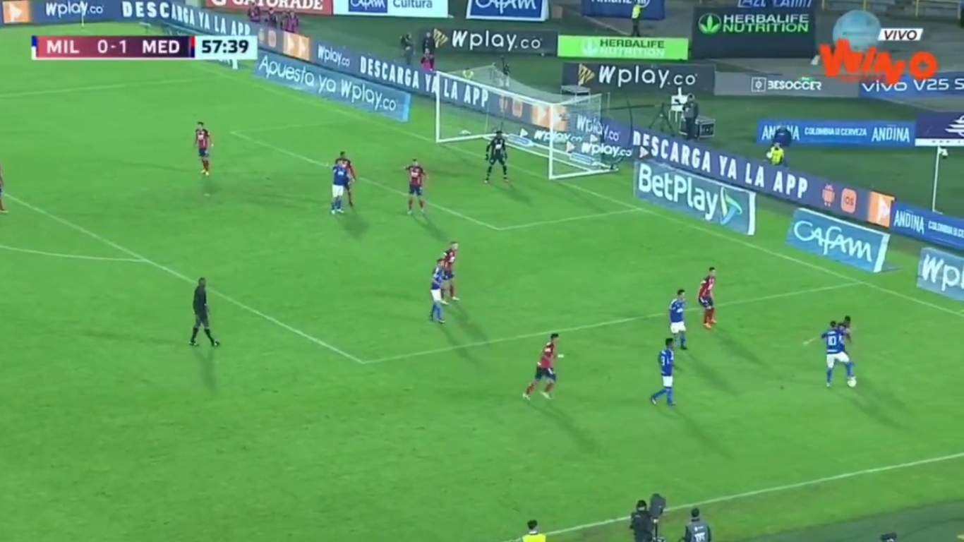 Millos vs. DIM: La mágica jugada de Daniel Cataño que terminó en gol de Cortés
