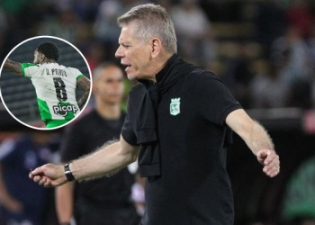 DT de Nacional y la razón por la que Dorlan Pabón no salió al segundo tiempo