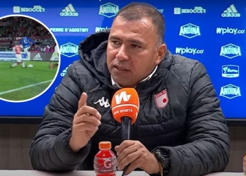 DT de Santa Fe, inconforme con el arbitraje de Wilmar Roldán: «Cataño jugó gratis»