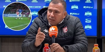 DT de Santa Fe, inconforme con el arbitraje de Wilmar Roldán: «Cataño jugó gratis»