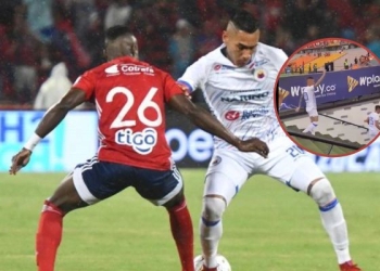 Video: el gesto provocador de ‘Alcatraz’ García a la hinchada del DIM