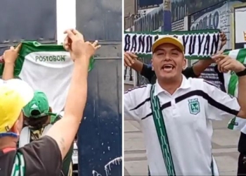 ¿Qué hacían algunos hinchas de Atlético Nacional en la concentración de Alianza Lima?