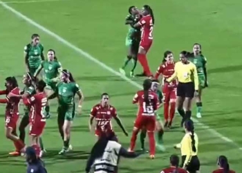 Video: la fuerte pelea entre jugadoras de La Equidad y América de Cali