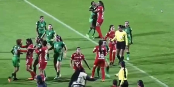 Video: la fuerte pelea entre jugadoras de La Equidad y América de Cali