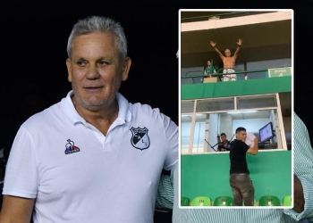 El hincha del Deportivo Cali que le pidió la camiseta al presidente Mena