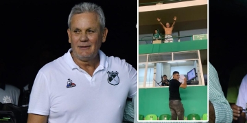 El hincha del Deportivo Cali que le pidió la camiseta al presidente Mena