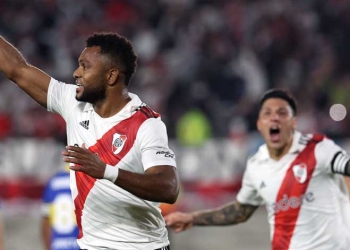 Miguel Borja y los otros colombianos de River con goles a Boca