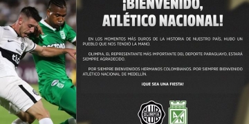 Olimpia vs. Atlético Nacional: la historia detrás del mensaje de los paraguayos