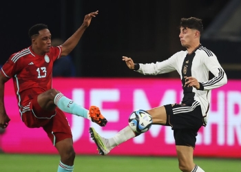 Yerry Mina y su duelo personal con Kai Havertz