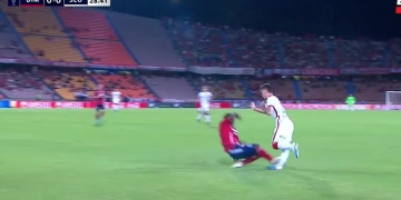 La terrible patada por la que Cetré dejó con uno menos al DIM vs. San Lorenzo