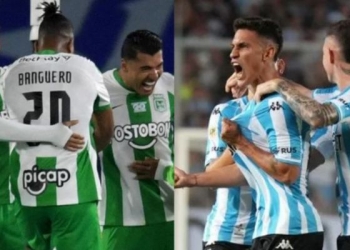 Fechas y horarios confirmados de los cruces entre Atlético Nacional y Racing Club