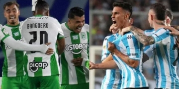 Fechas y horarios confirmados de los cruces entre Atlético Nacional y Racing Club