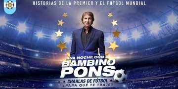 Una noche con el Bambino Pons, charlas de fútbol