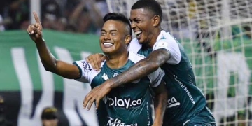 El festejo del Chino Sandoval incluyó un particular guiño a Teo Gutiérrez