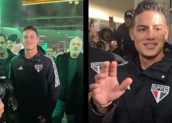 La locura en Sao Paulo por la llegada de James Rodríguez