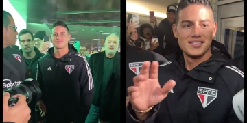 La locura en Sao Paulo por la llegada de James Rodríguez