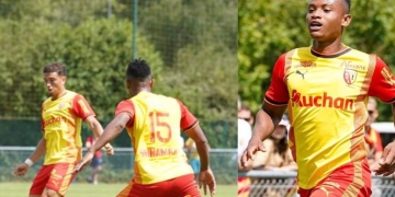 Óscar Cortés jugó como titular en amistoso del Lens