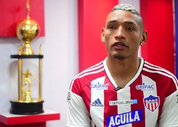 Jermein Peña en su presentación con Junior: "Soñaba con jugar en un equipo grande"