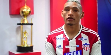 Jermein Peña en su presentación con Junior: "Soñaba con jugar en un equipo grande"