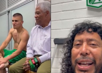 «Acaba de nacer otro hincha de Nacional», hijo de Jhon Duque nació en pleno partido