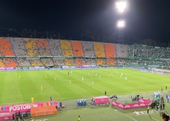 Atlético Nacional: la manifestación de la hinchada en el partido ante Bucaramanga