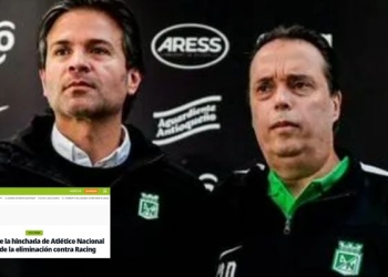 La nota de Diario Olé sobre el momento negativo de Atlético Nacional