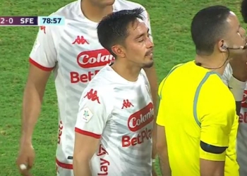 Fabián Sambueza y otra expulsión con Santa Fe: ¡No estará ante Junior!