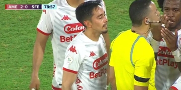 Fabián Sambueza y otra expulsión con Santa Fe: ¡No estará ante Junior!