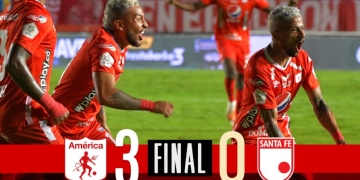 El inolvidable 3-0 de América ante Santa Fe en la final del 2020