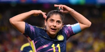 Catalina Usme marcó el primer gol de Colombia vs. Jamaica