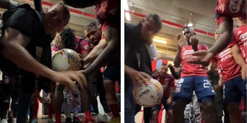 ¡El grito que se hace en la arenga del DIM para salir a los partidos!