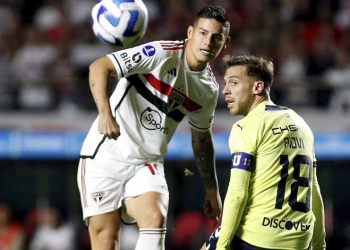 James en la Sudamericana: asistencia… ¡y penalti errado!