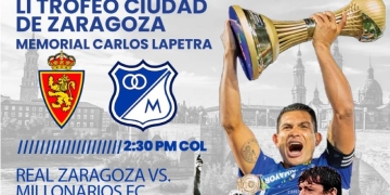 ¿Dónde ver el amistoso entre Millonarios y Real Zaragoza?