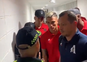 El video donde comenzó todo entre la Policía y los jugadores de América