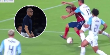 El penalti que no le dieron al DIM y la reacción de Alfredo Arias