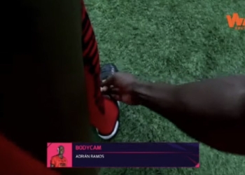 La ‘Body-Cam’ de Win Sports en la camiseta de Adrián Ramos