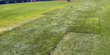 Video: El feo estado de la cancha donde se jugará el Chile vs. Colombia