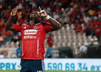 Edwuin Cetré: ya son 14 goles en 2023 con el DIM. Su mejor año