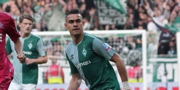 Así fue el primer gol de Rafael Santos Borré con el Werder Bremen