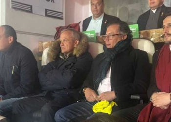 El presidente Gustavo Petro estuvo en Chile viendo a la Selección Colombia