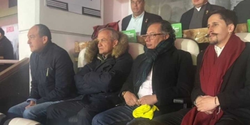 El presidente Gustavo Petro estuvo en Chile viendo a la Selección Colombia